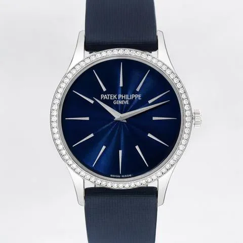 Patek Philippe Calatrava 4897G-001 33mm White gold Blue