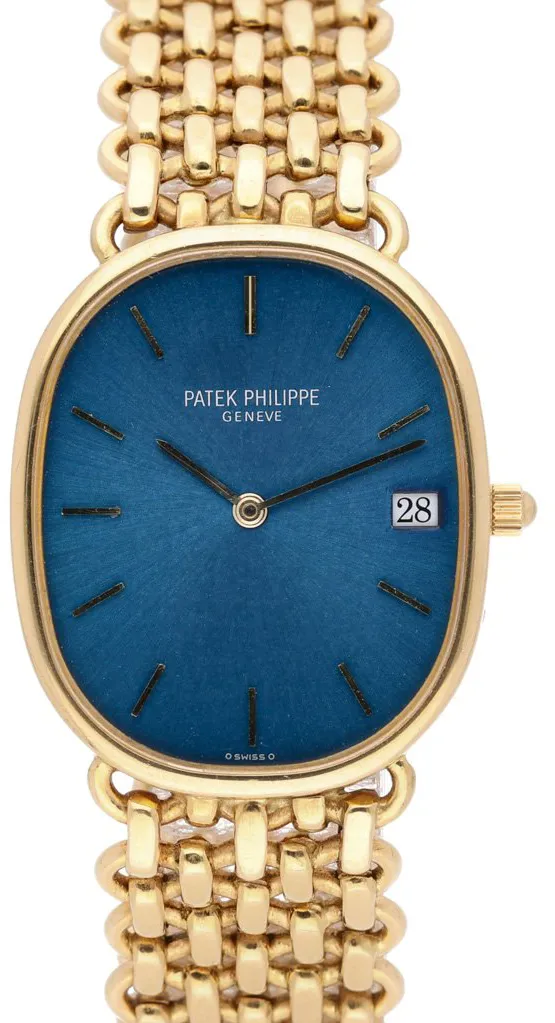 Patek Philippe Golden Ellipse 3788 27mm Yellow gold Blue