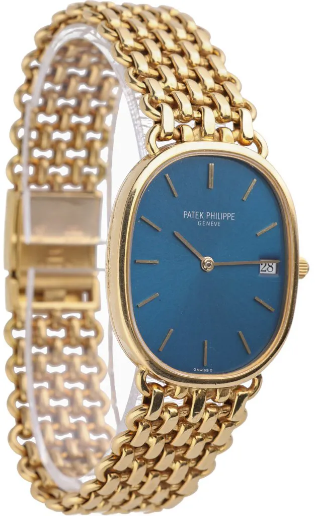 Patek Philippe Golden Ellipse 3788 27mm Yellow gold Blue 4