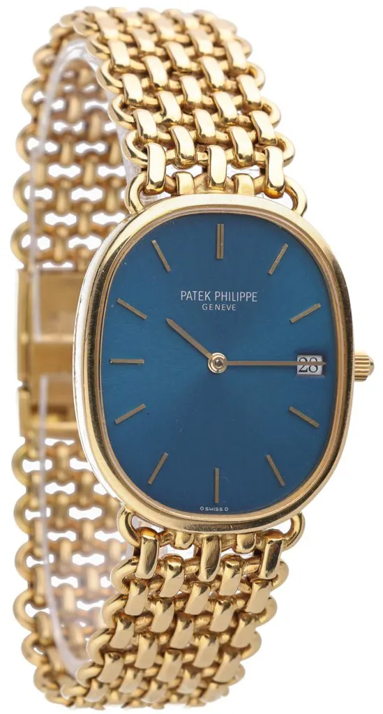 Patek Philippe Golden Ellipse 3788 27mm Yellow gold Blue 5