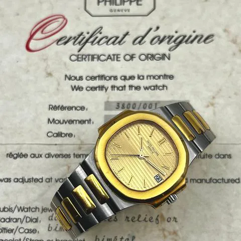 Patek Philippe Nautilus 3800/001 37mm Yellow gold and Stainless steel Gold 1