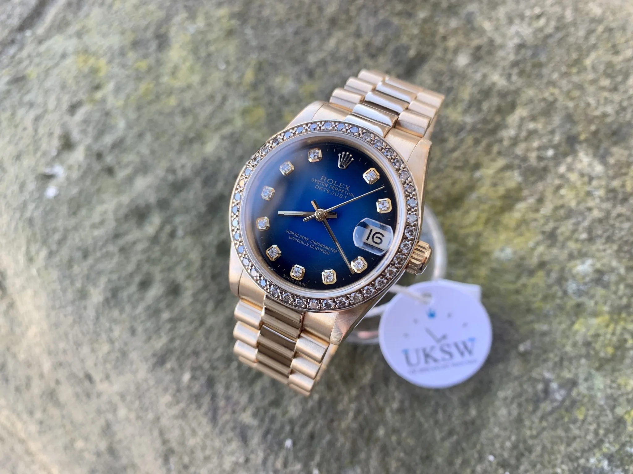 Rolex Datejust 31 68278 Yellow gold Blue 1