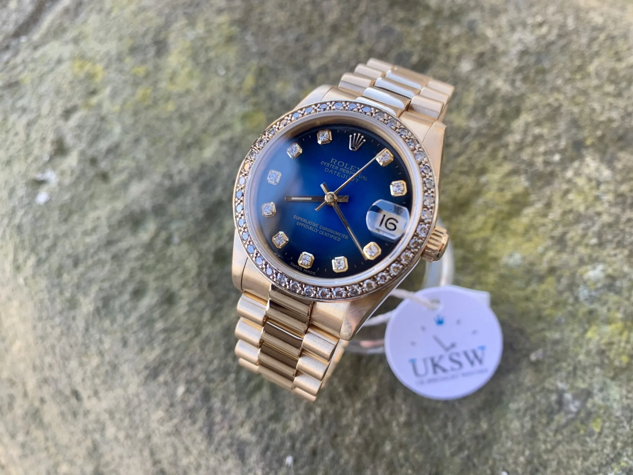 Rolex Datejust 31 68278 Yellow gold Blue 3