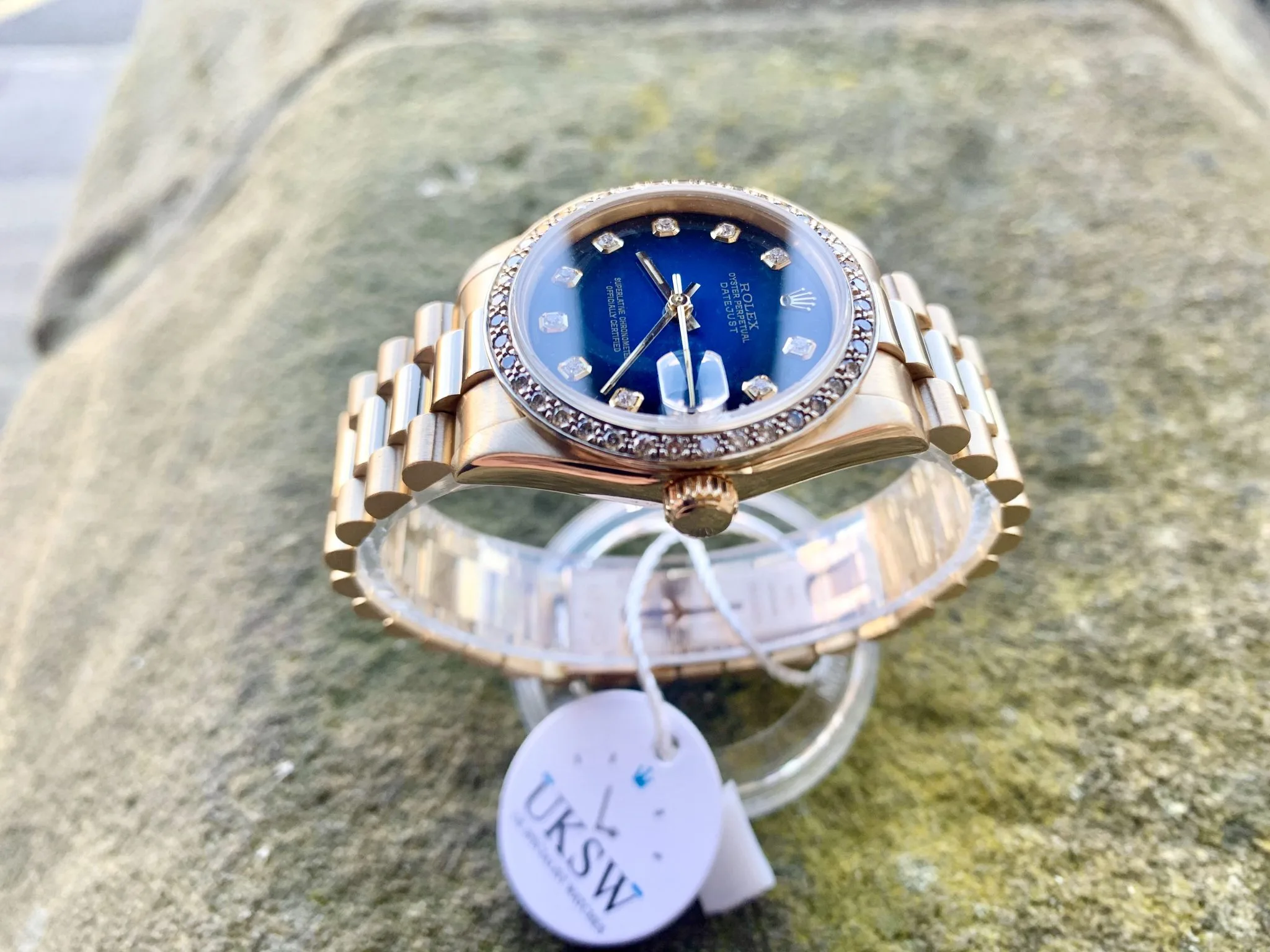 Rolex Datejust 31 68278 Yellow gold Blue 4