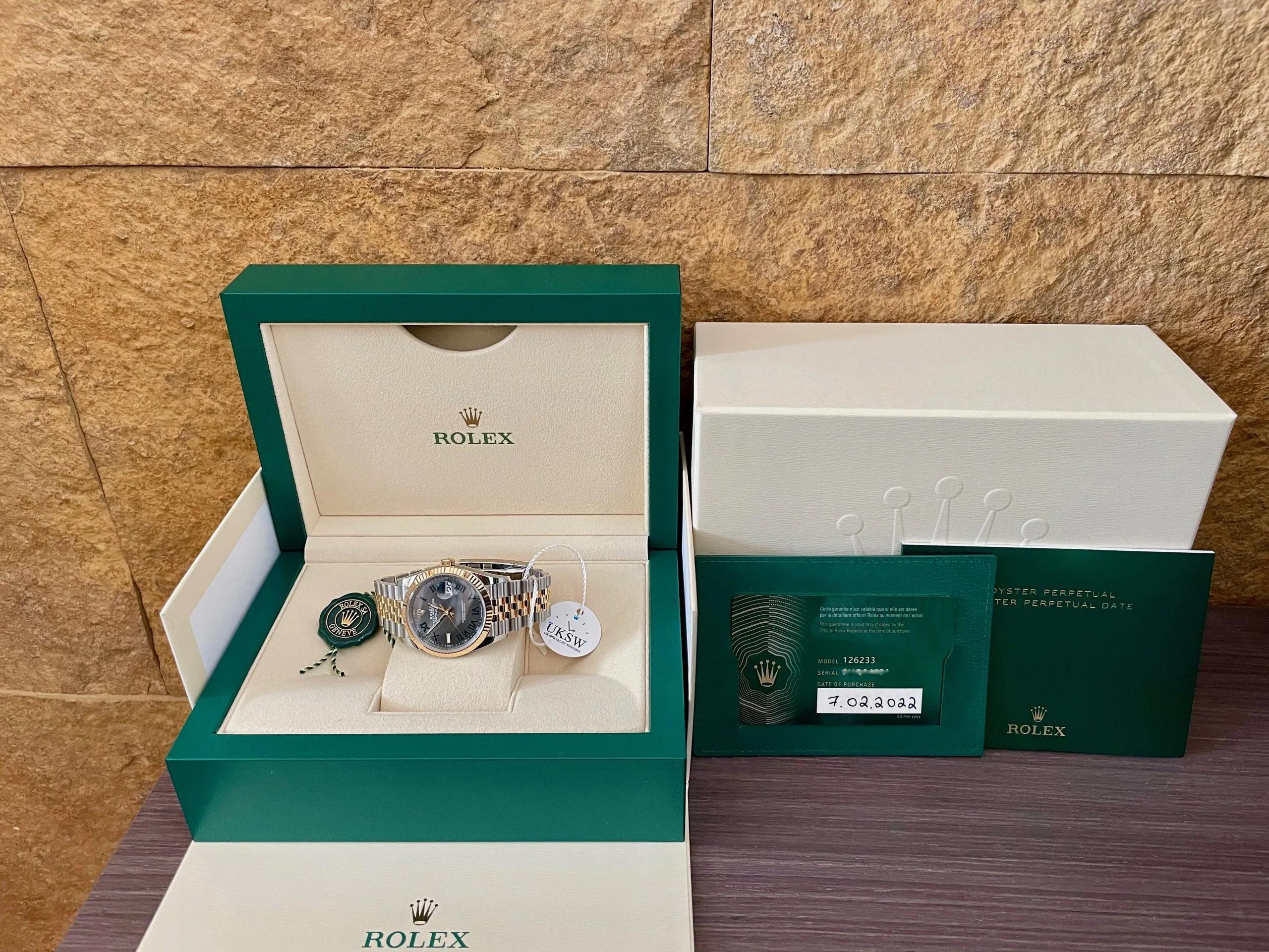 Rolex Datejust 36 126233 36mm Stainless steel Wimbledon 1