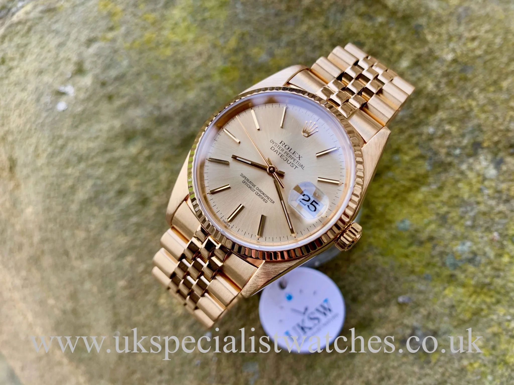 Rolex Datejust 36 16018 36mm Yellow gold Champagne 3