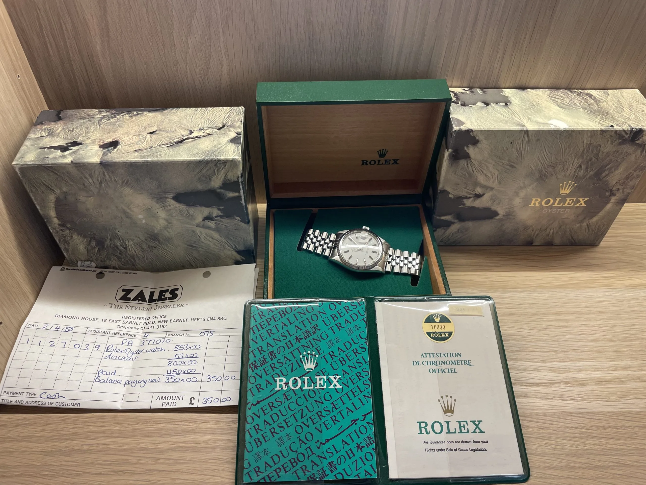 Rolex Datejust 36 16030 36mm Stainless steel White 2