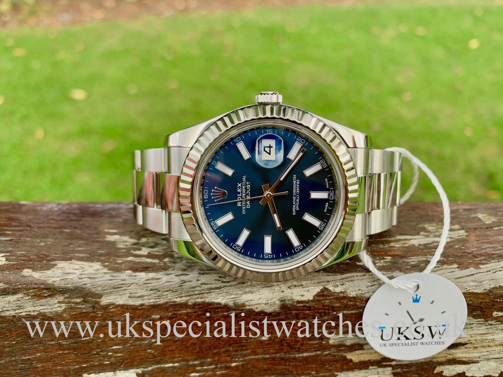 Rolex Datejust II 116334 41mm Stainless steel Blue