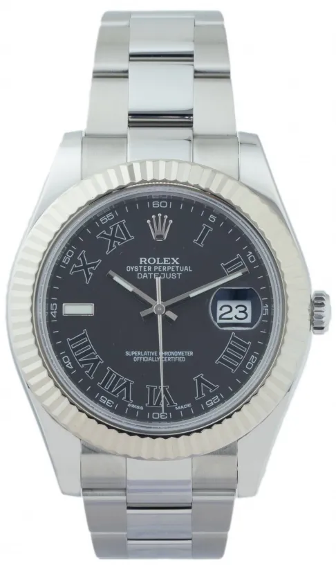 Rolex Datejust II 116334 41mm Stainless steel Black