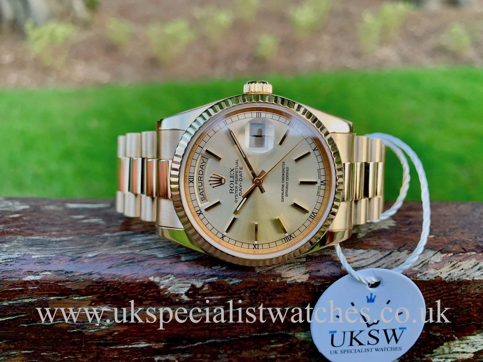 Rolex Day-Date 36 118238 36mm Yellow gold Silver