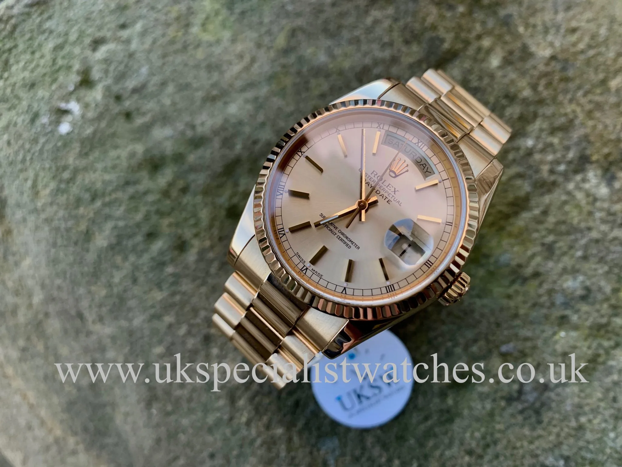 Rolex Day-Date 36 118238 36mm Yellow gold Silver 4