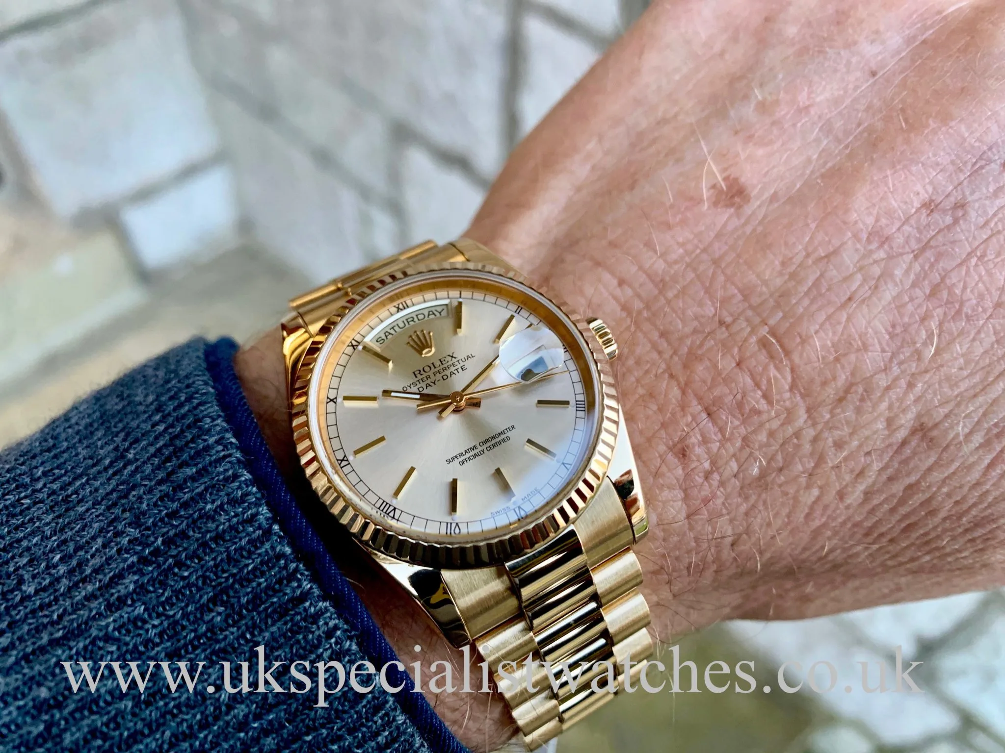 Rolex Day-Date 36 118238 36mm Yellow gold Silver 6