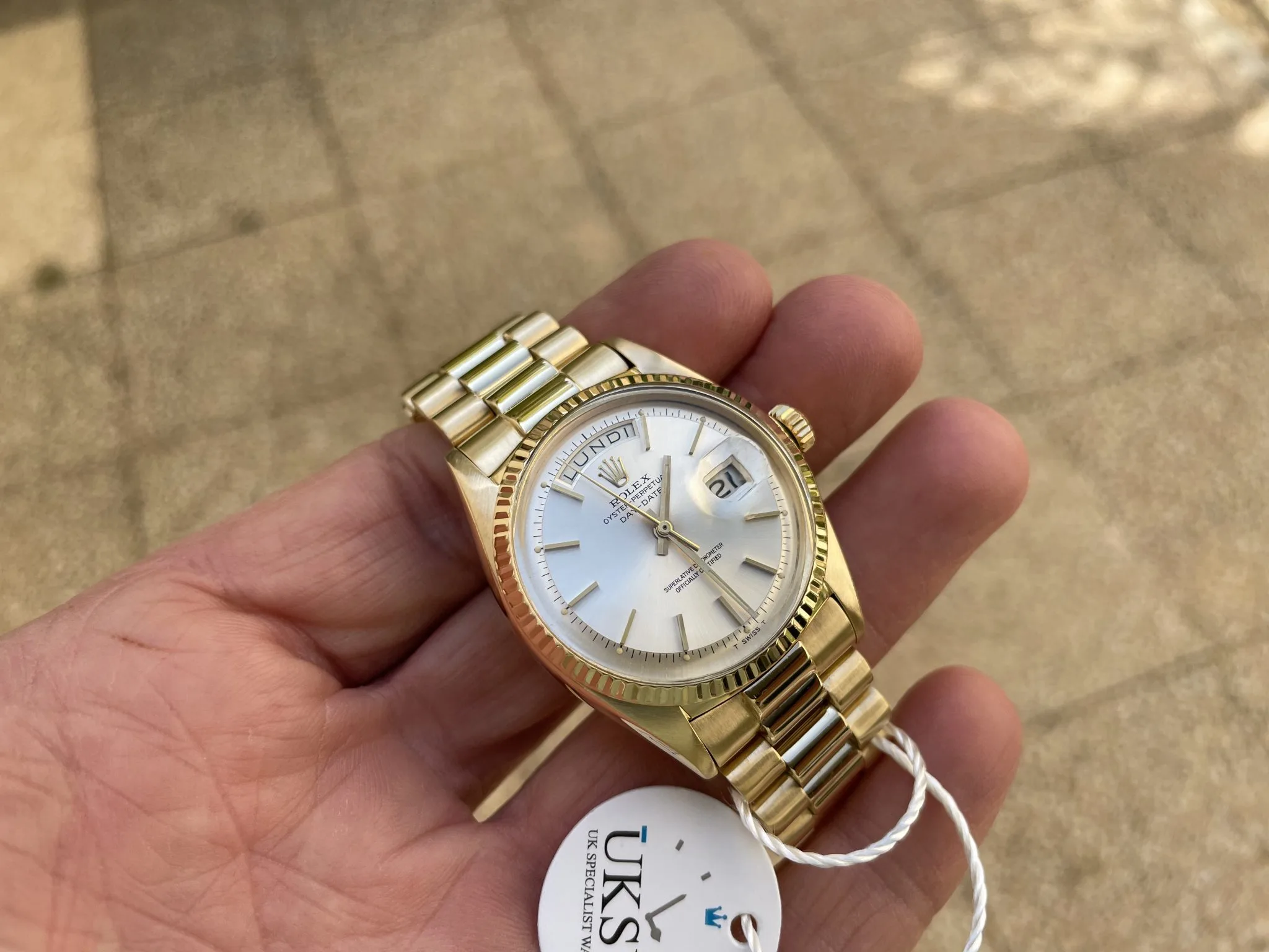 Rolex Day-Date 36 1803 36mm Yellow gold Silver 4