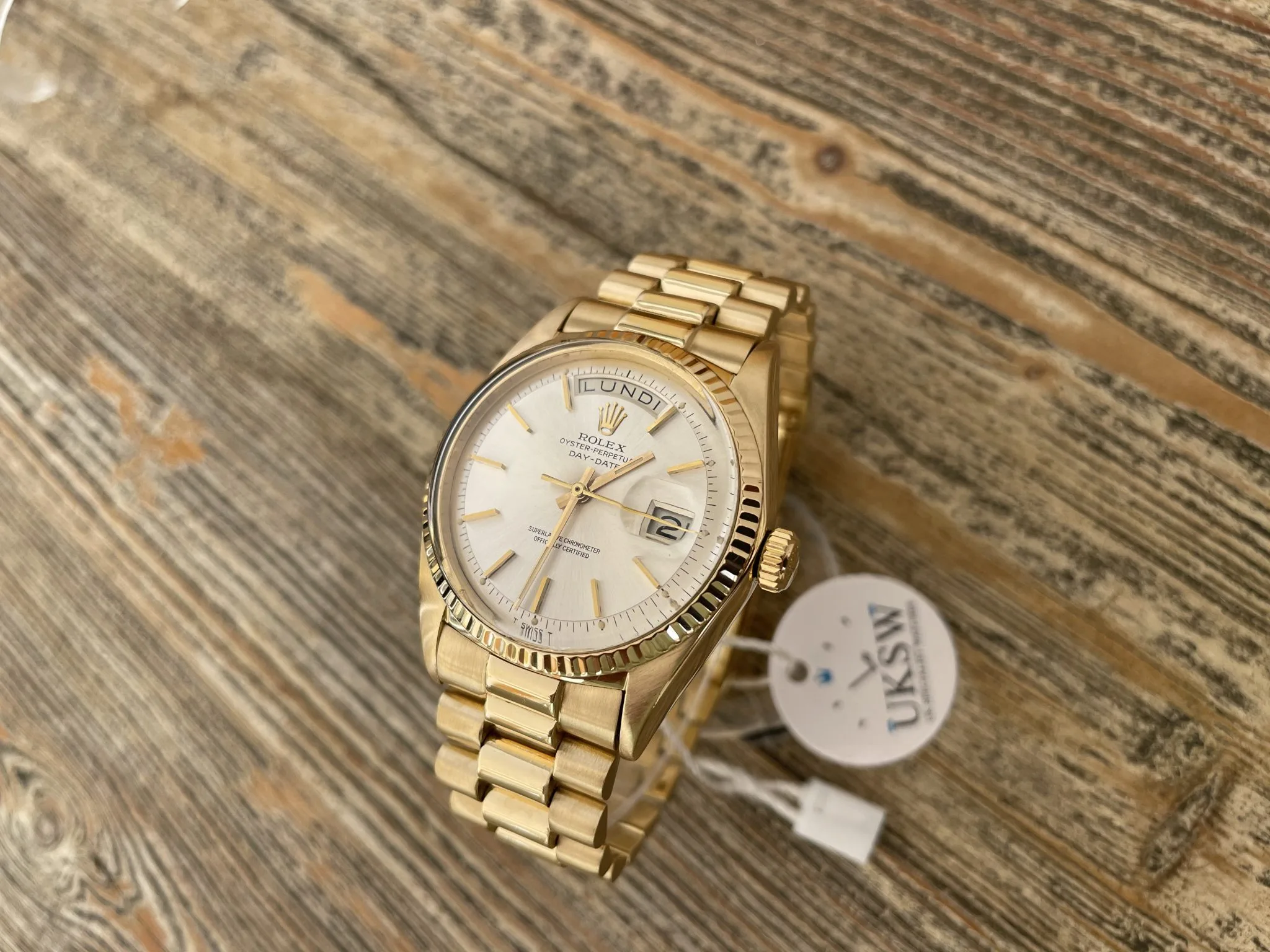 Rolex Day-Date 36 1803 36mm Yellow gold Silver 1