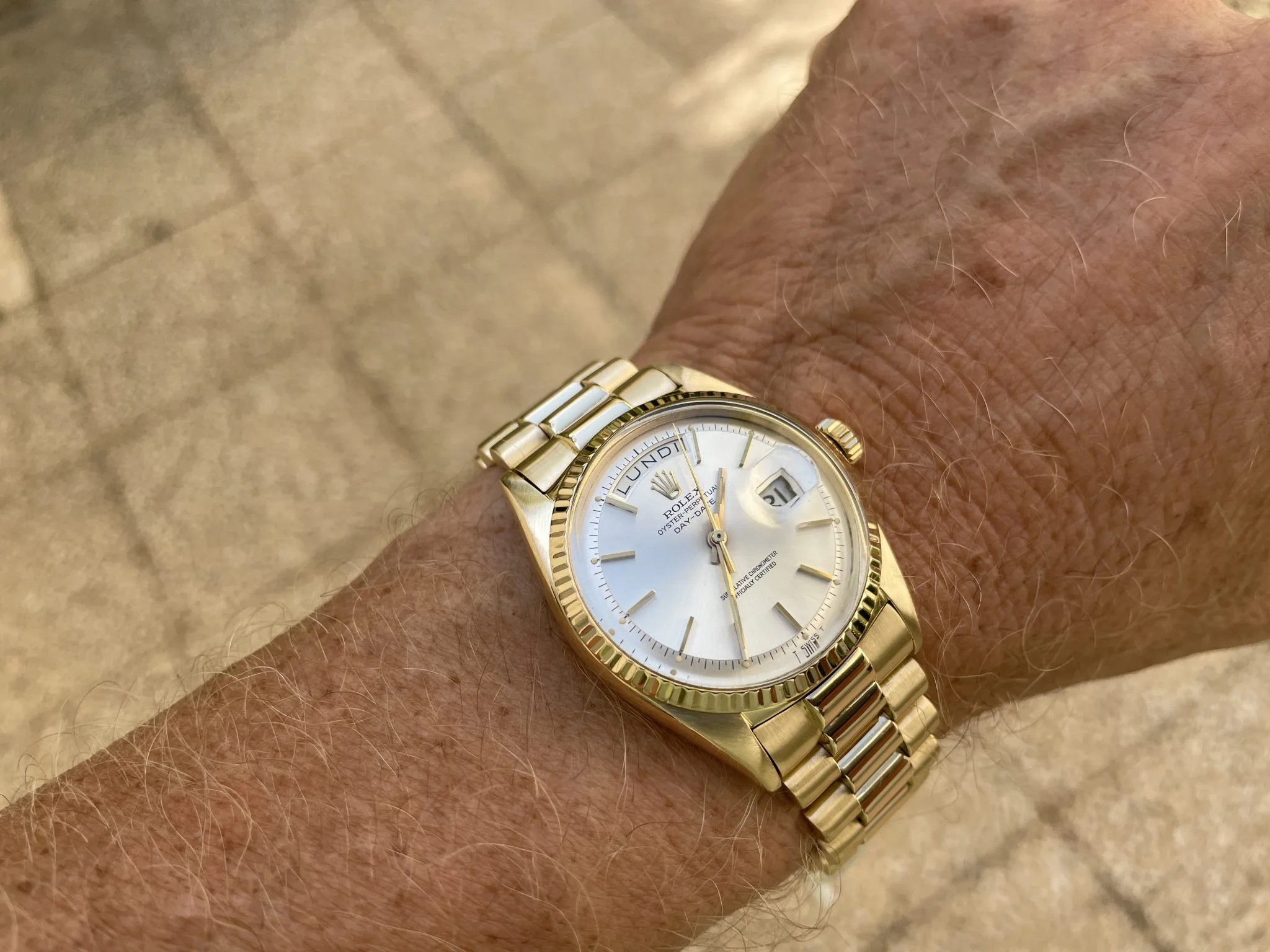 Rolex Day-Date 36 1803 36mm Yellow gold Silver 2