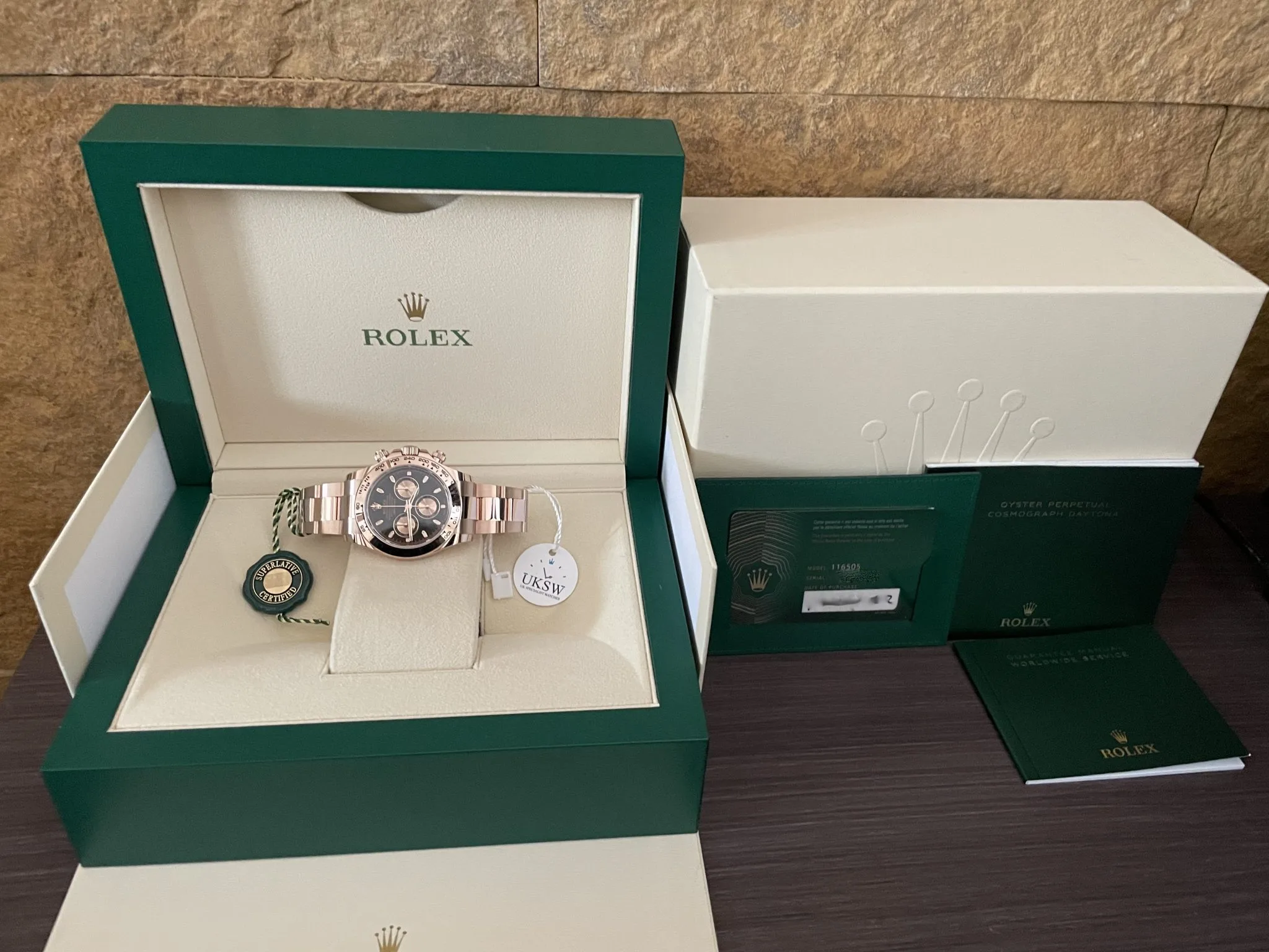 Rolex Daytona 116505 40mm Rose gold Black 1