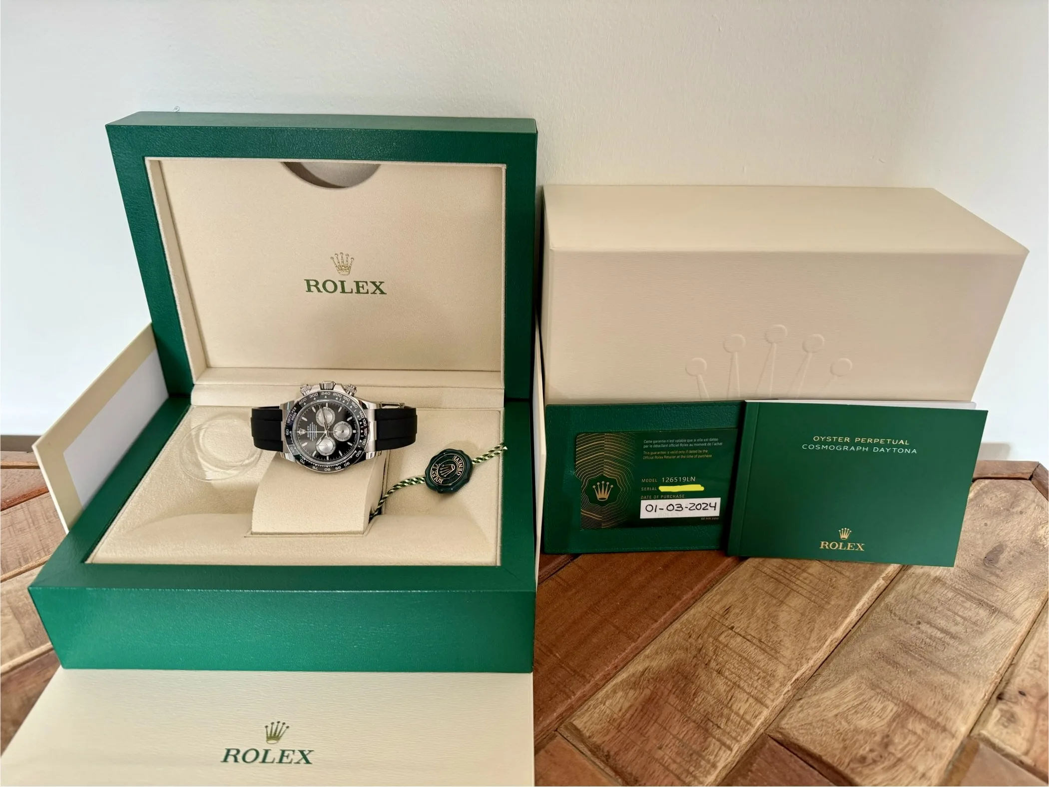 Rolex Daytona 126519LN 40mm White gold Black 7