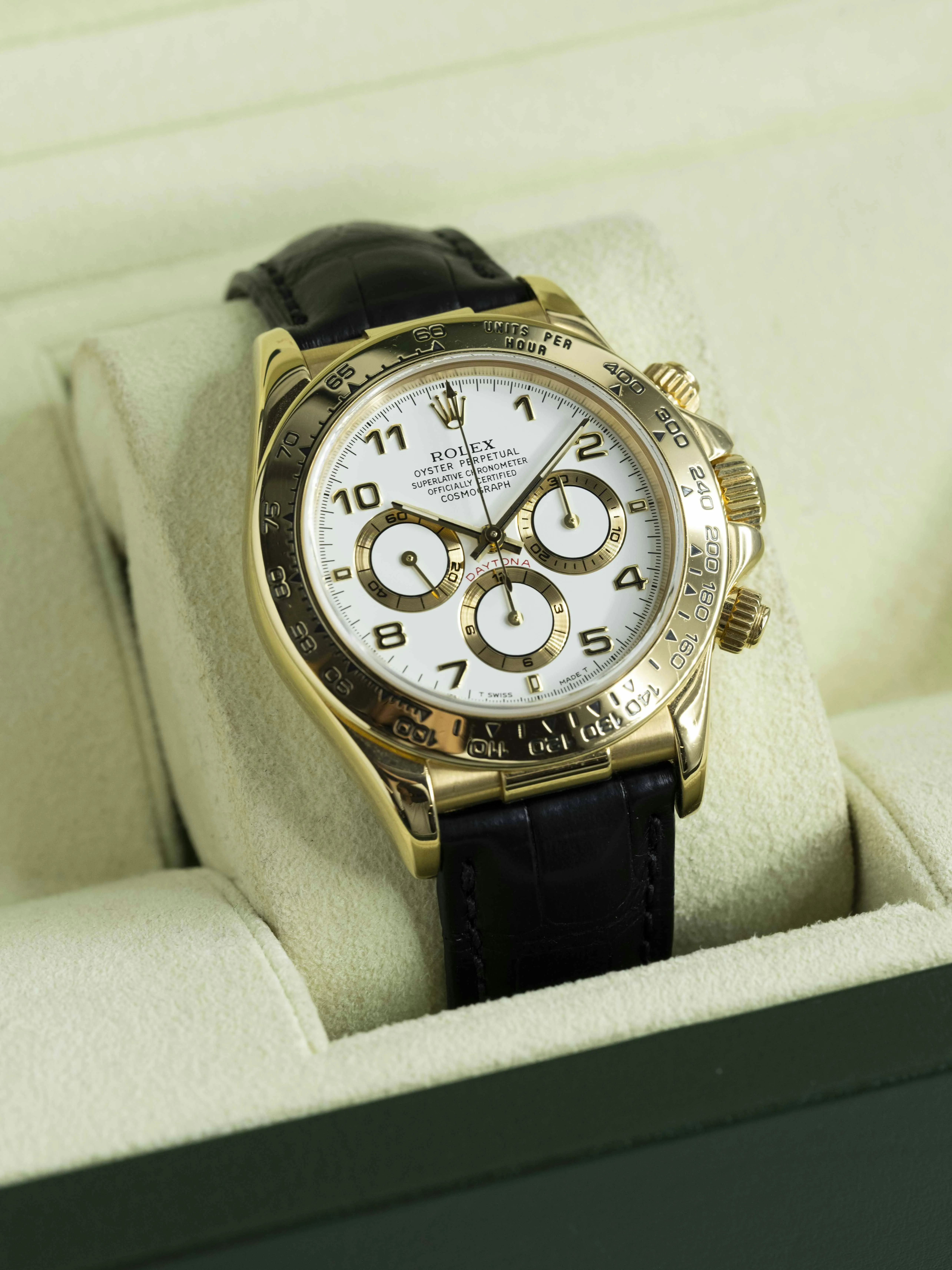 Rolex Daytona 16528 40mm Yellow gold White 12