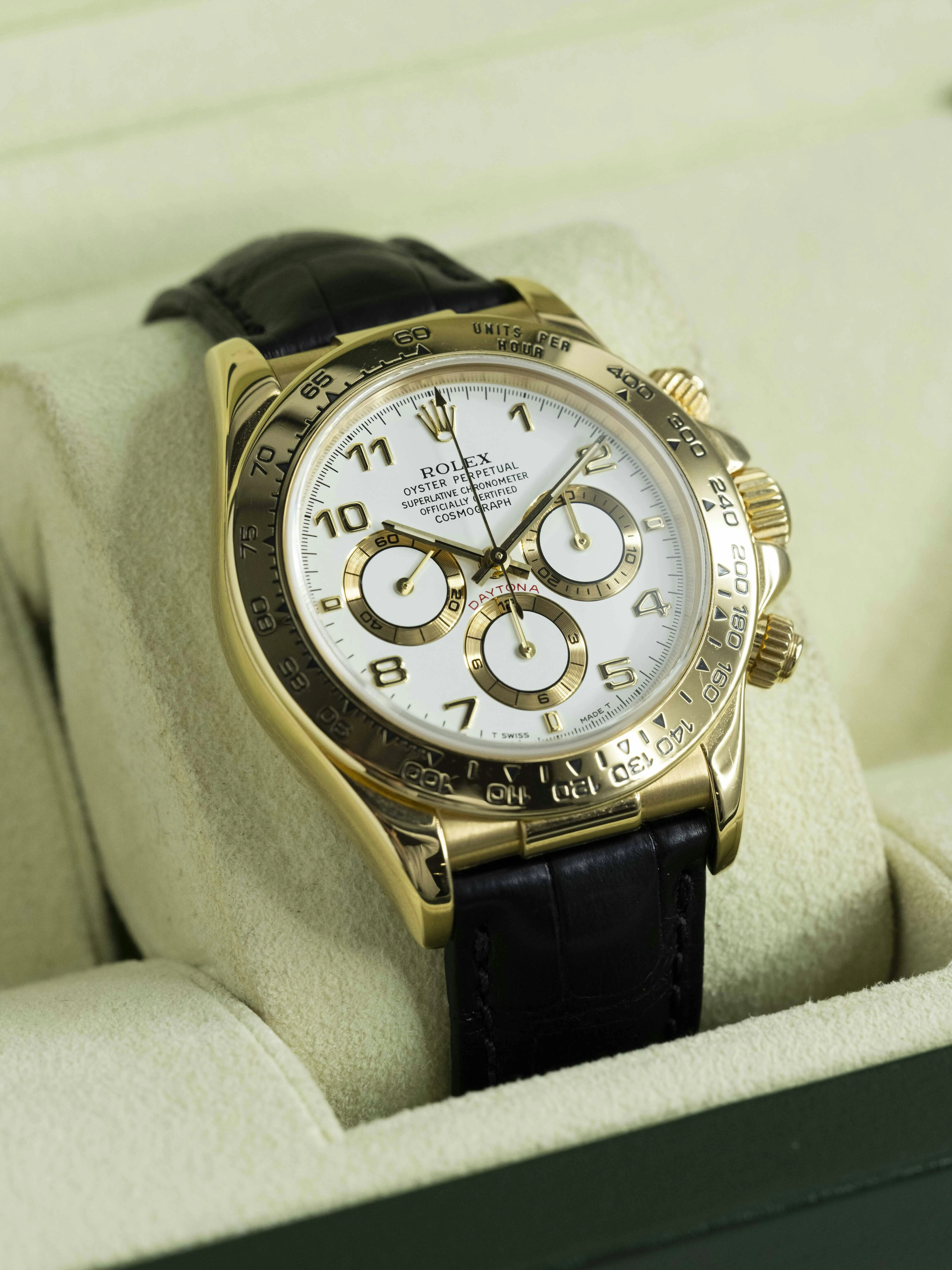 Rolex Daytona 16528 40mm Yellow gold White 14