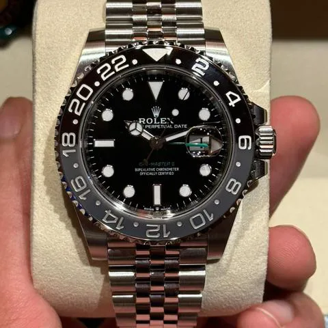 Rolex GMT-Master II 126710GRNR 40mm Stainless steel Black