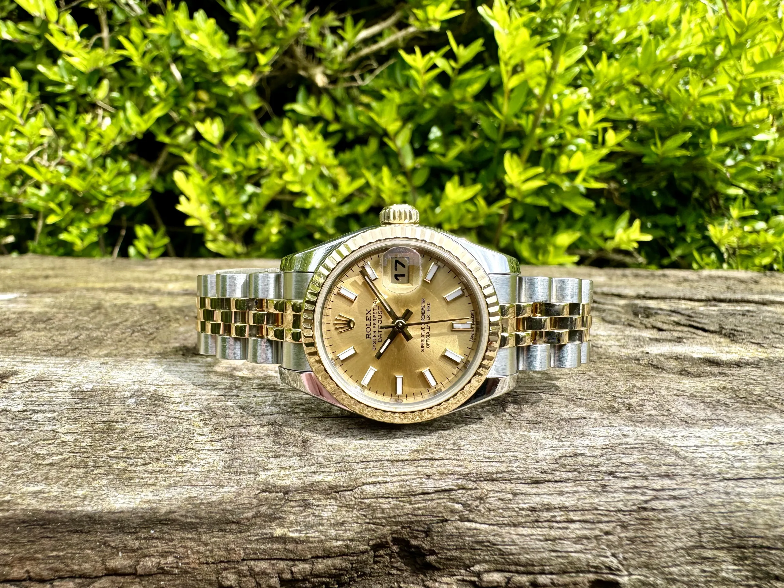 Rolex Lady-Datejust 179173 26mm Stainless steel Champagne