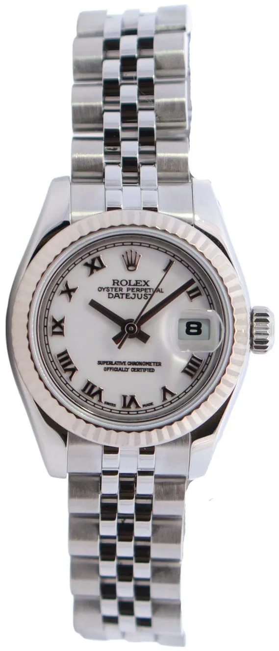 Rolex Lady-Datejust 179174 26mm Stainless steel White