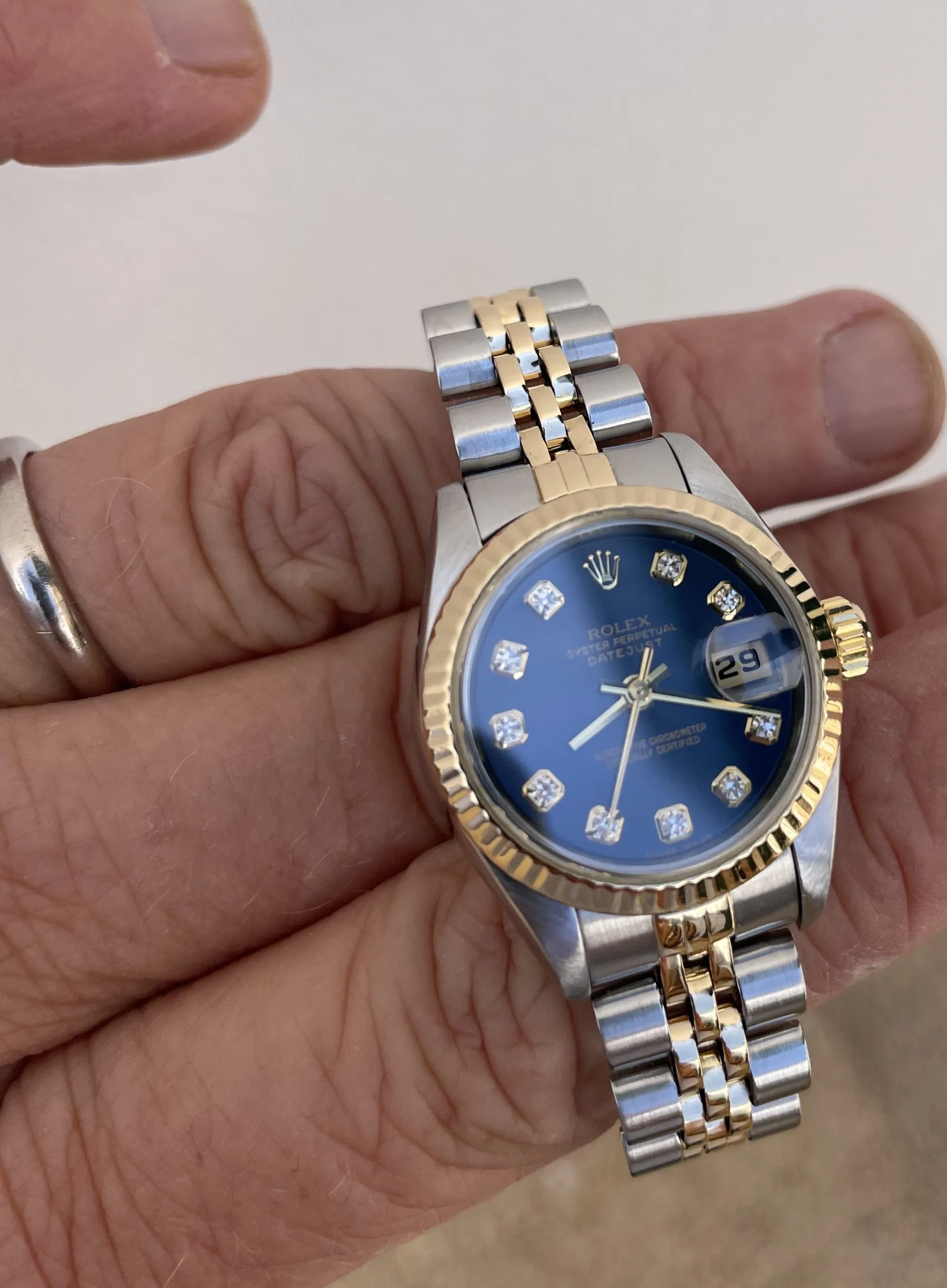 Rolex Lady-Datejust 69173 Blue 3