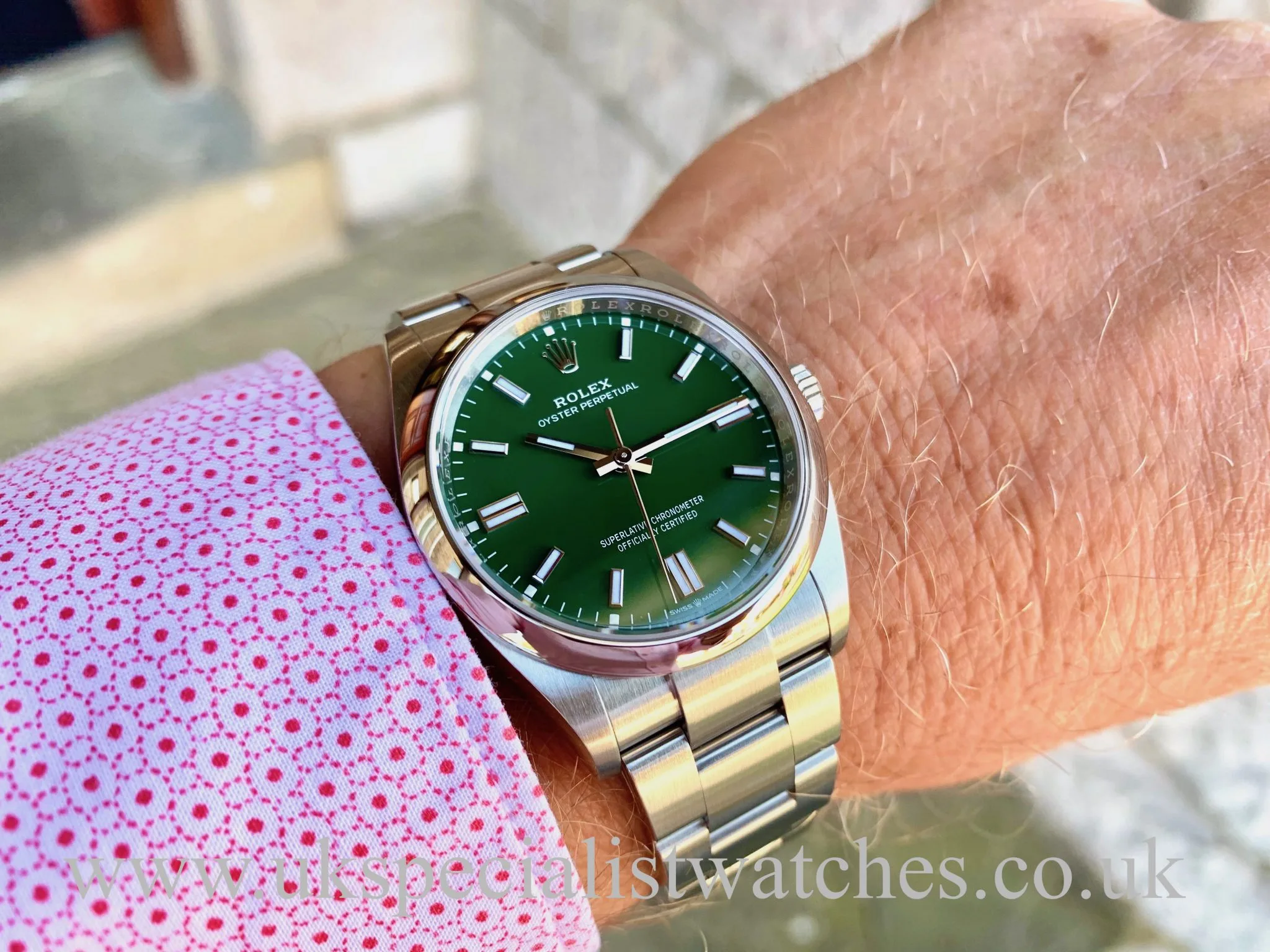 Rolex Oyster Perpetual 36 126000 36mm Stainless steel Green 4