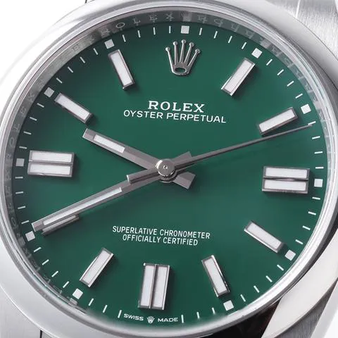 Rolex Oyster Perpetual 41 124300 41mm Stainless steel Green 5