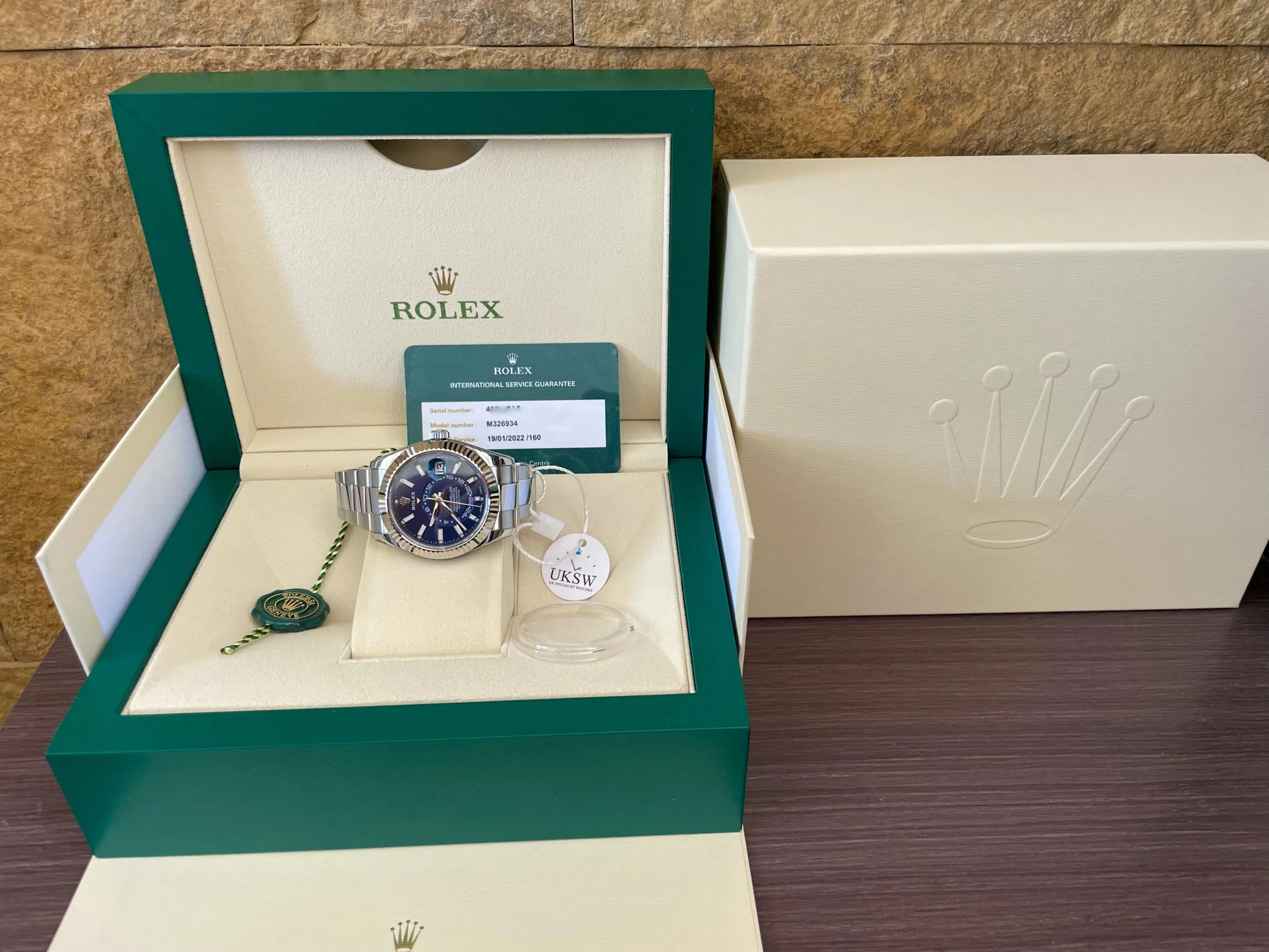 Rolex Sky-Dweller 326934 42mm Stainless steel Blue 2