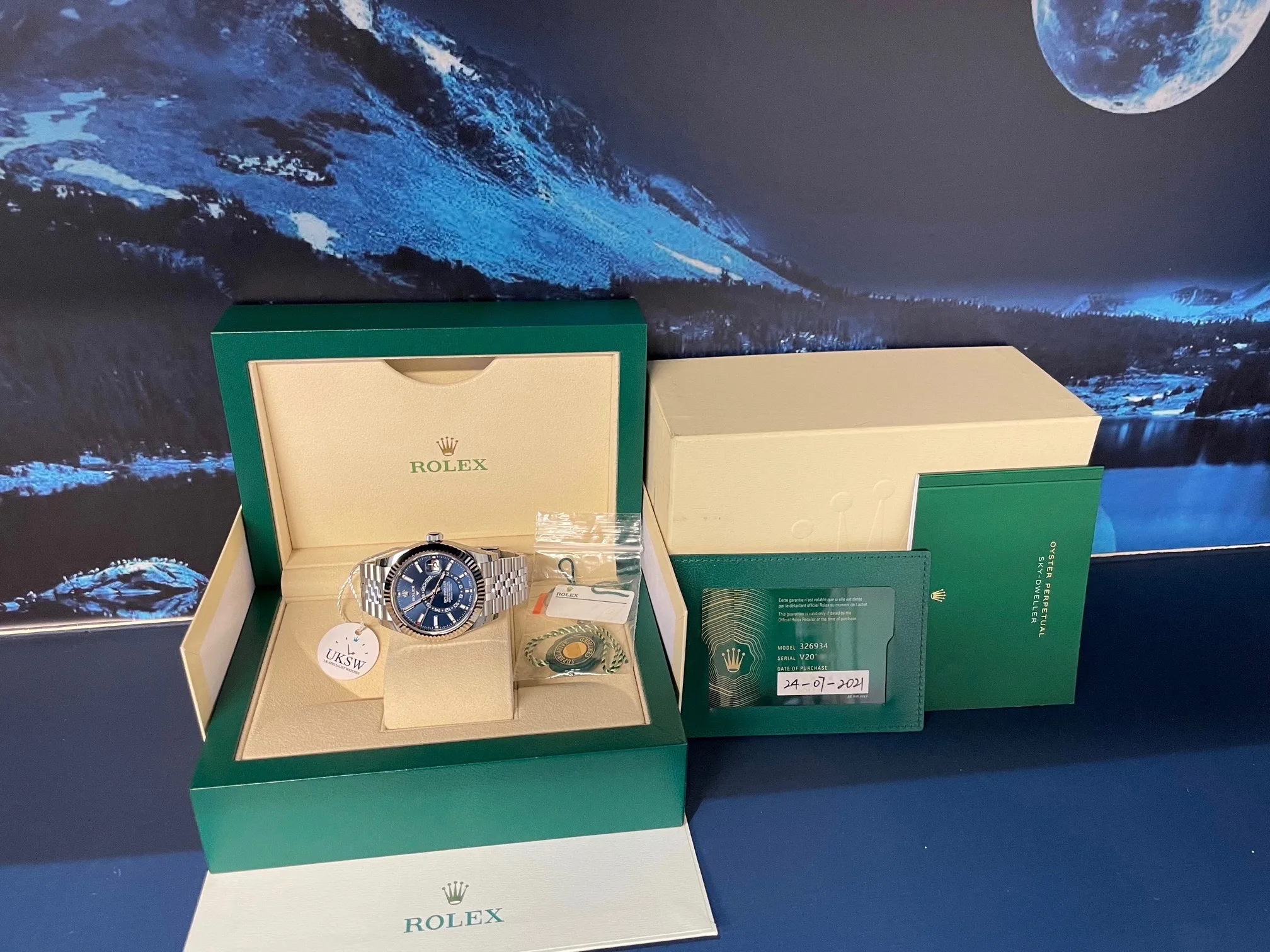 Rolex Sky-Dweller 326934 42mm Stainless steel Blue 3