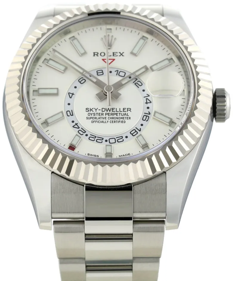 Rolex Sky-Dweller 3269934 42mm Yellow gold and Stainless steel White