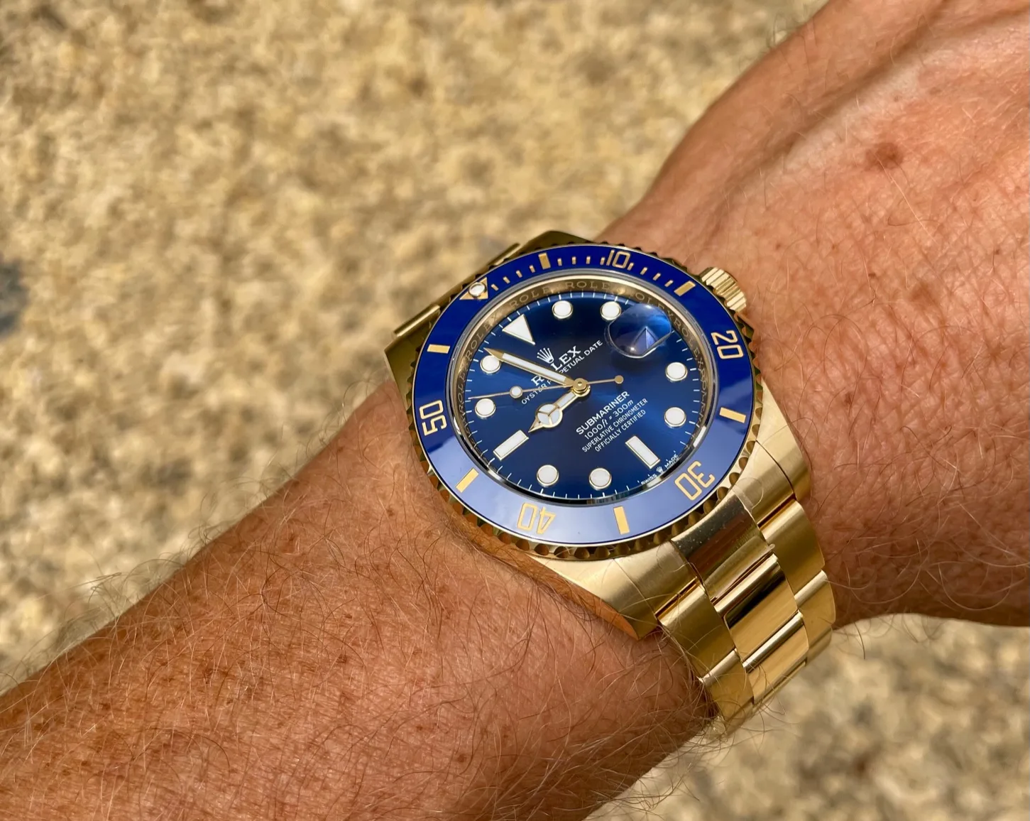 Rolex Submariner 126618LB 41mm Yellow gold Blue 4