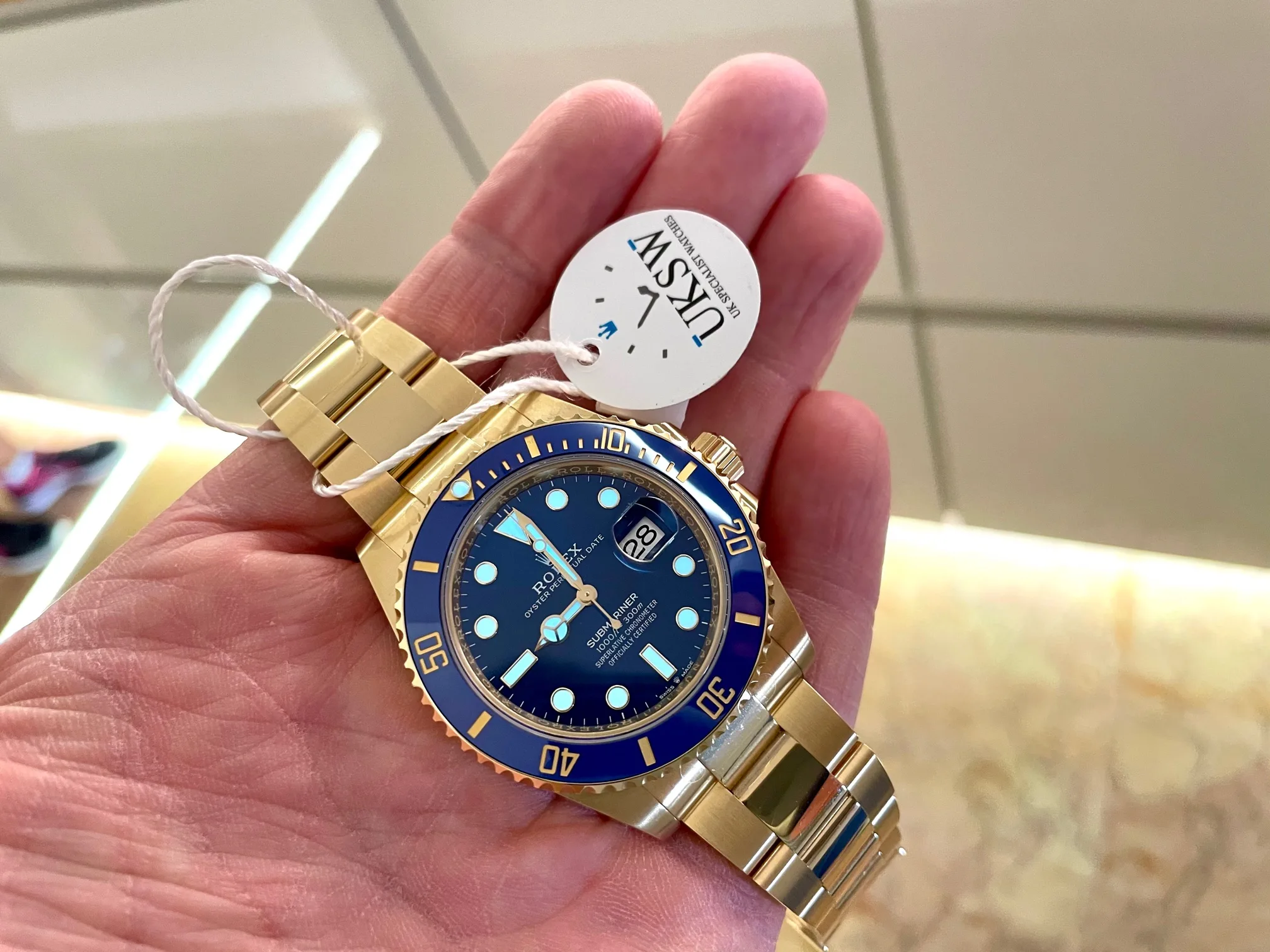 Rolex Submariner 126618LB 41mm Yellow gold Blue 6