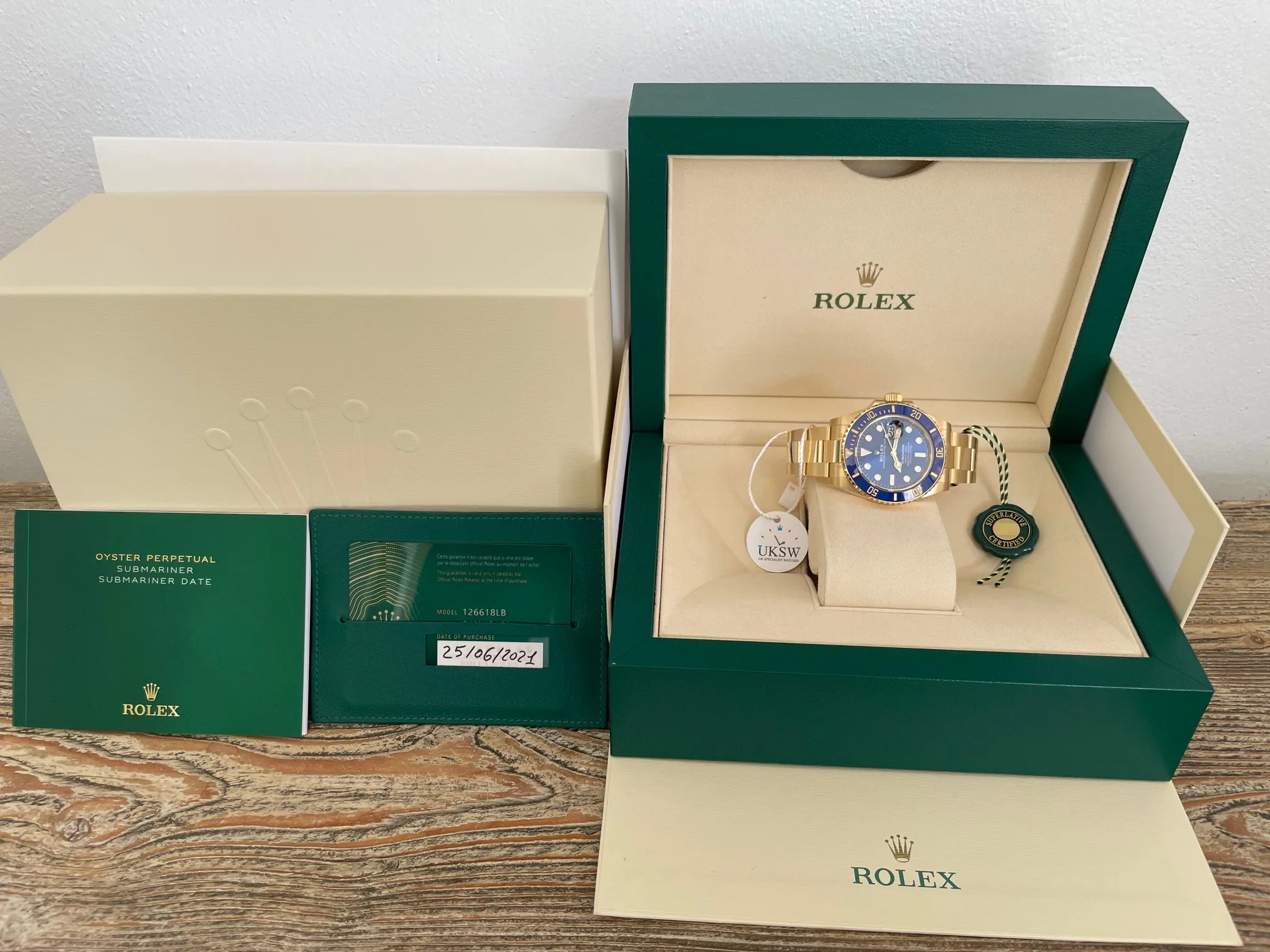 Rolex Submariner 126618LB 41mm Yellow gold Blue 5