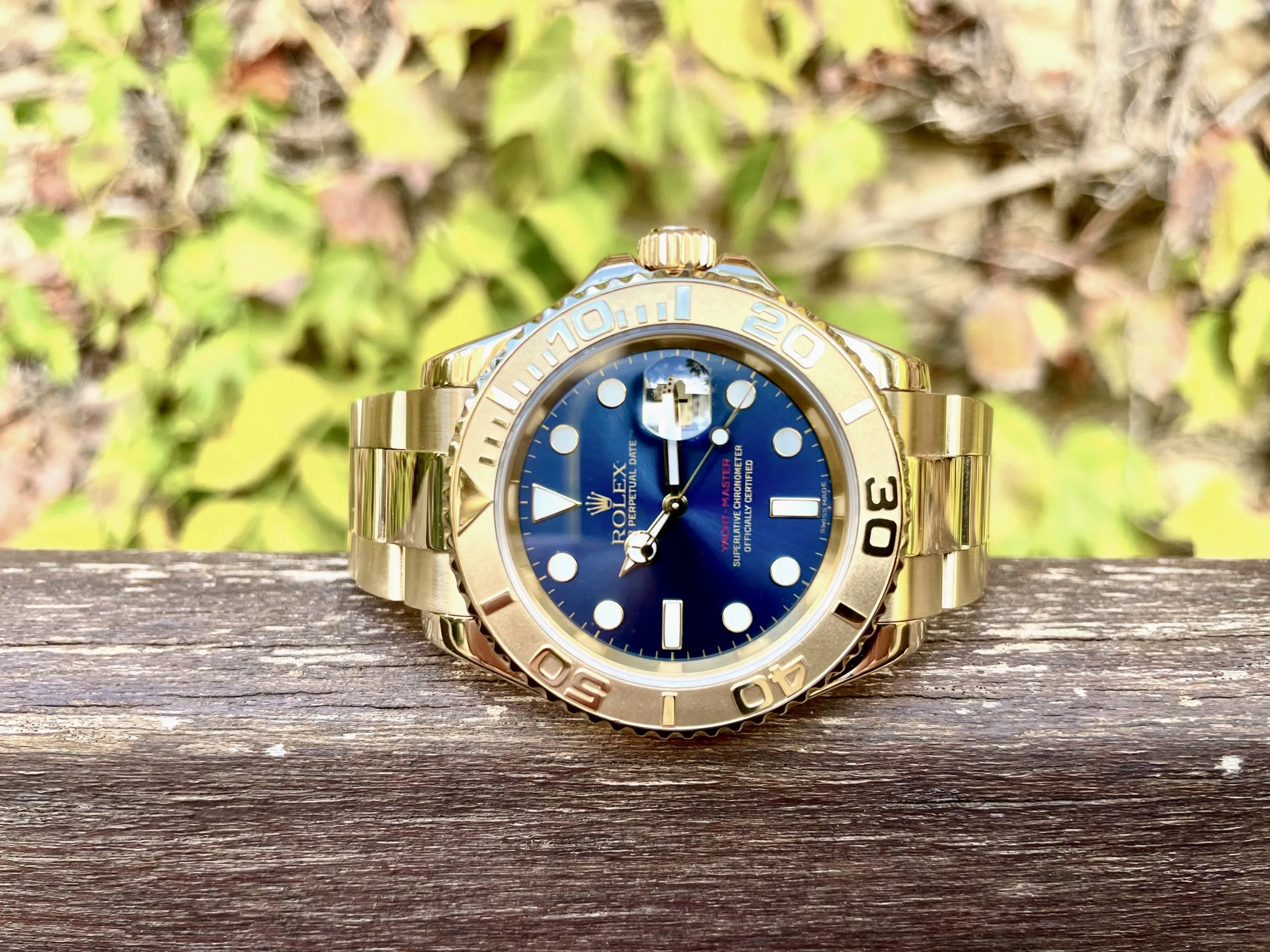 Rolex Yacht-Master 40 16628 40mm Yellow gold Blue