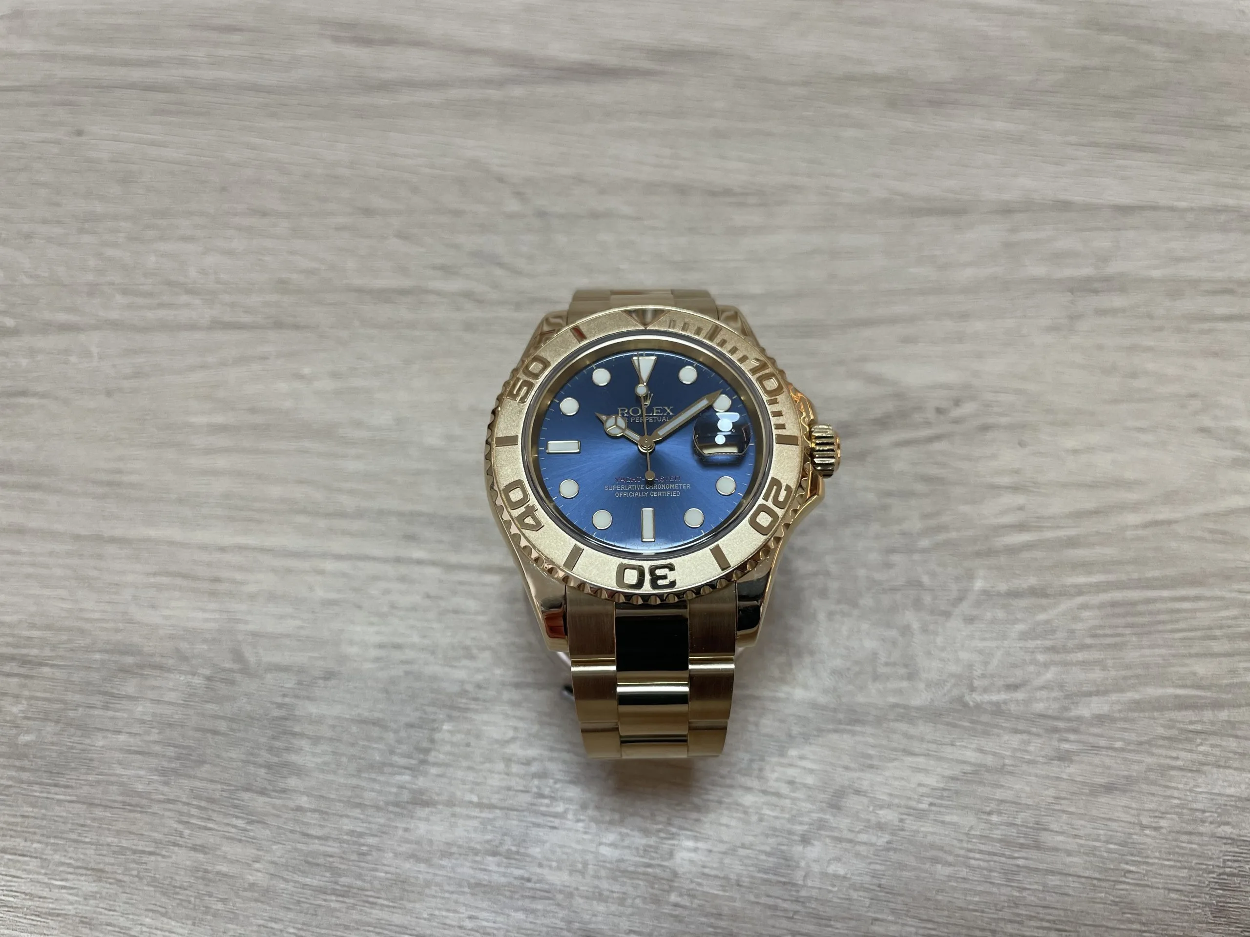 Rolex Yacht-Master 40 16628 40mm Yellow gold Blue 3