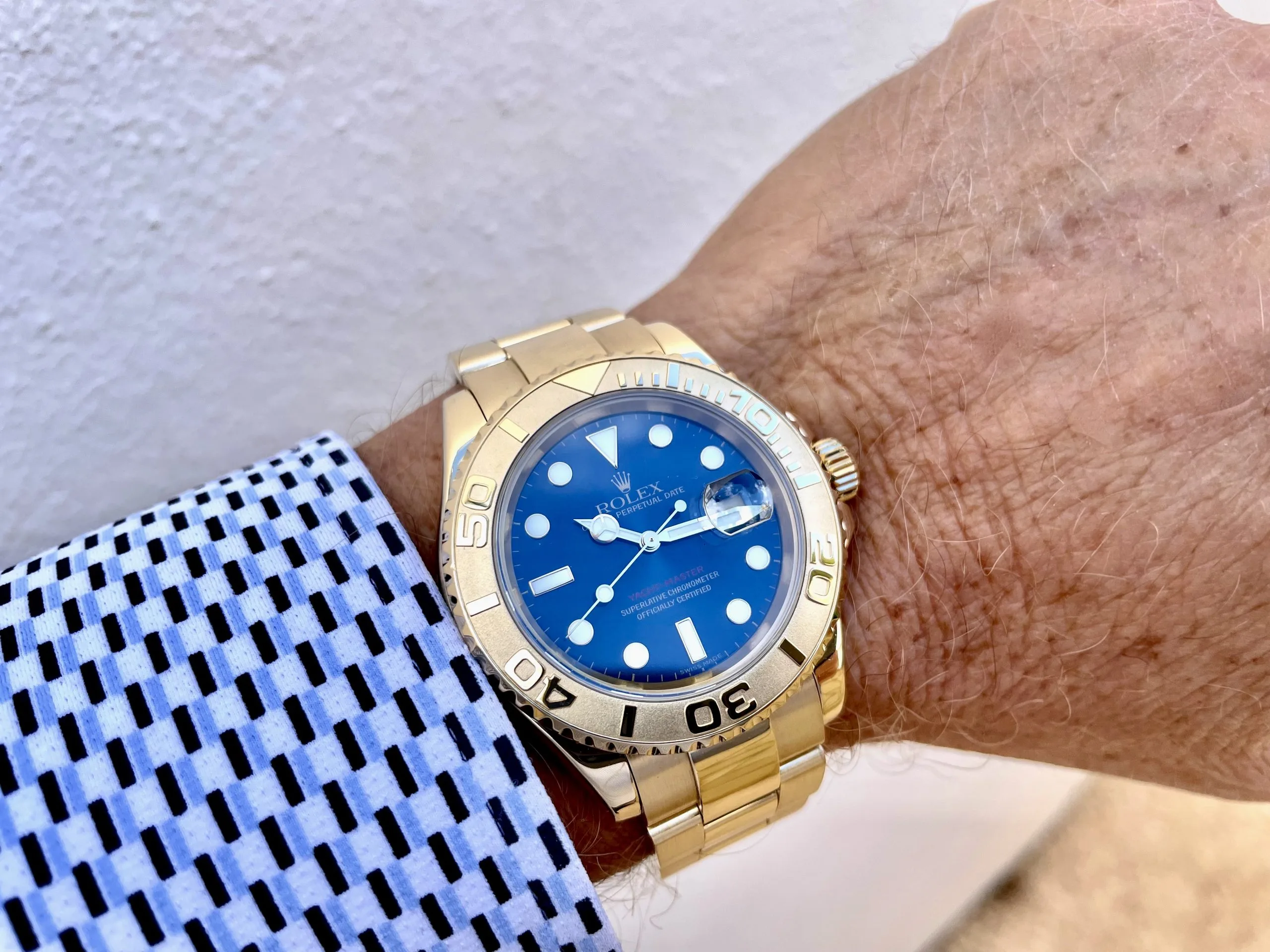 Rolex Yacht-Master 40 16628 40mm Yellow gold Blue 8