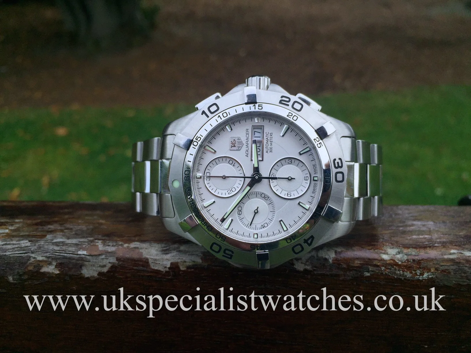 TAG Heuer Aquaracer CAF201 43mm Stainless steel White