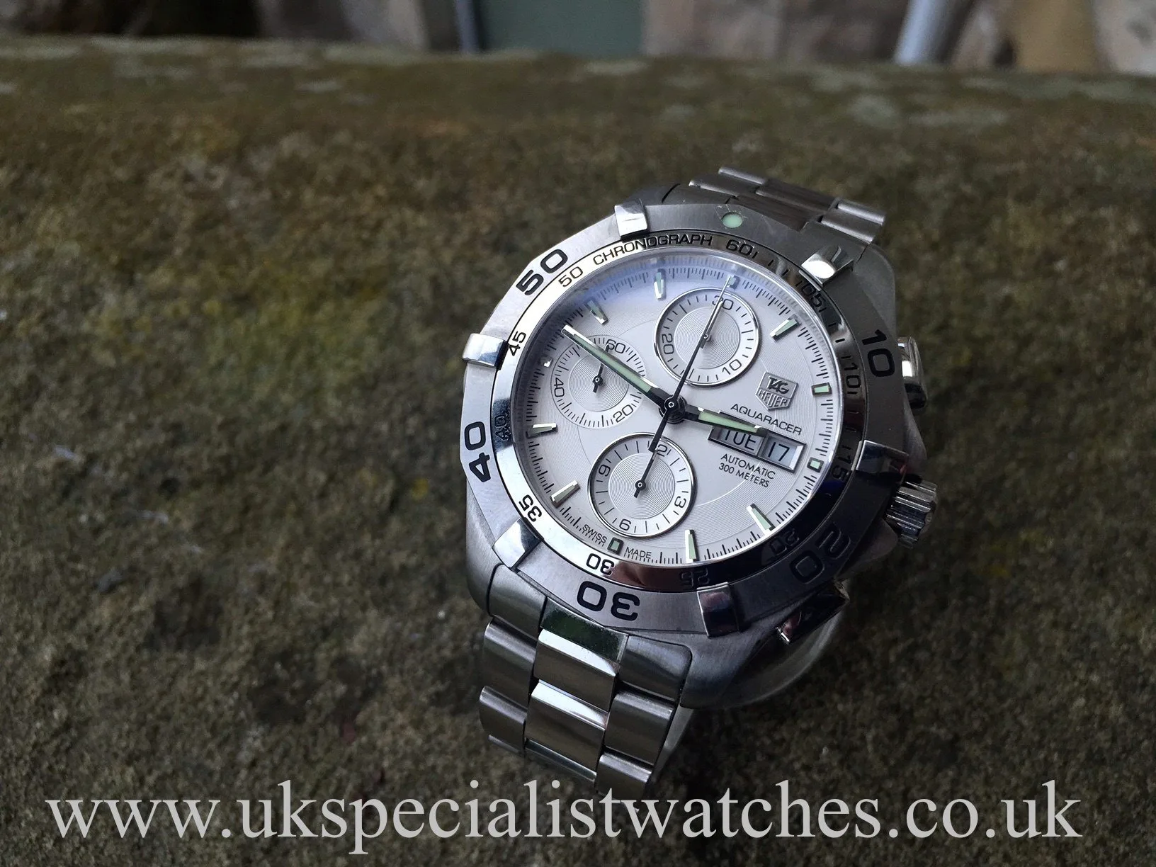 TAG Heuer Aquaracer CAF201 43mm Stainless steel White 1