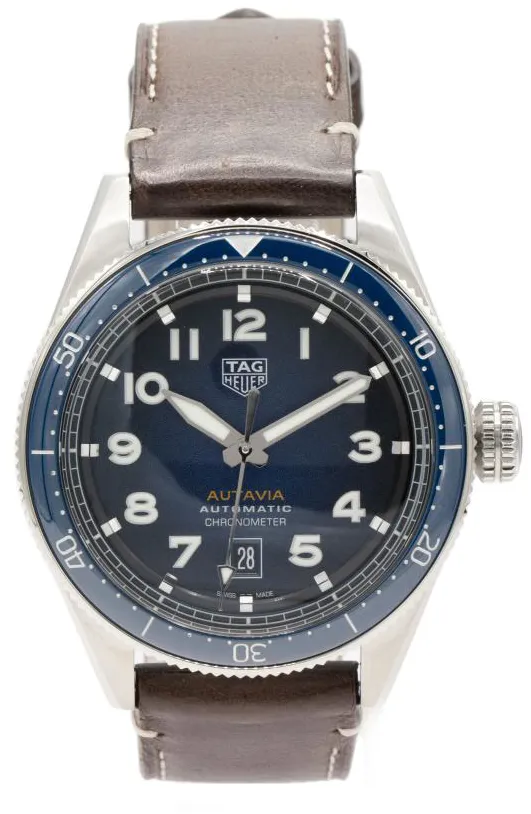 TAG Heuer Autavia 42mm Stainless steel Blue