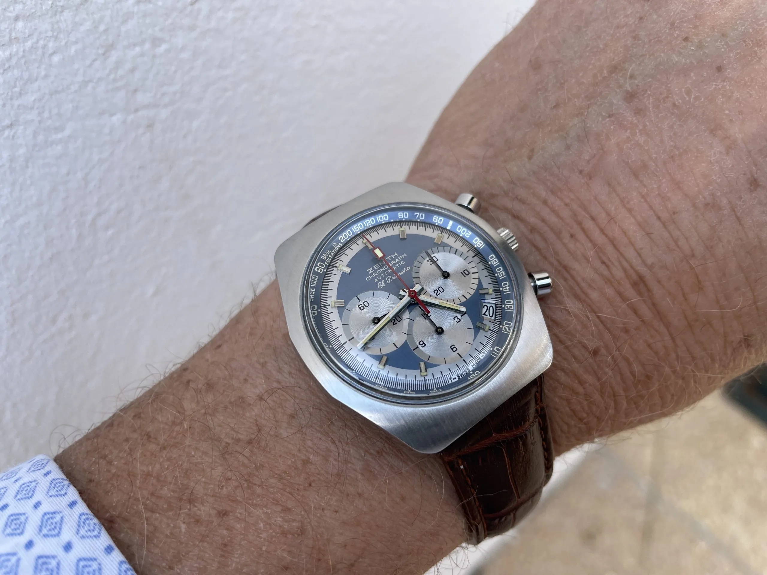 Zenith El Primero A788 Chrome Blue and Silver 3