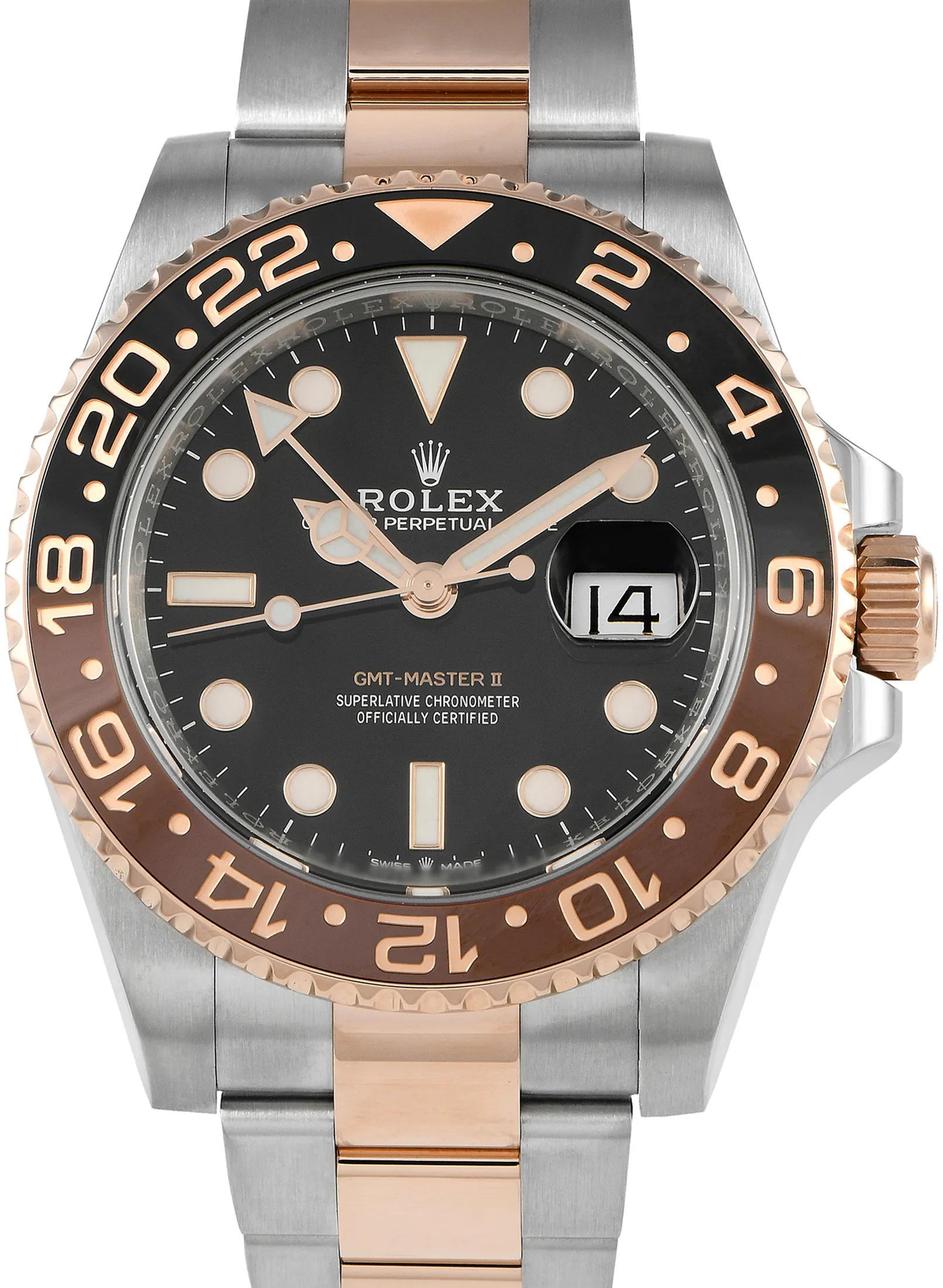 Rolex GMT-Master II 126711CHNR-0002 40mm Oystersteel and Everose gold Black