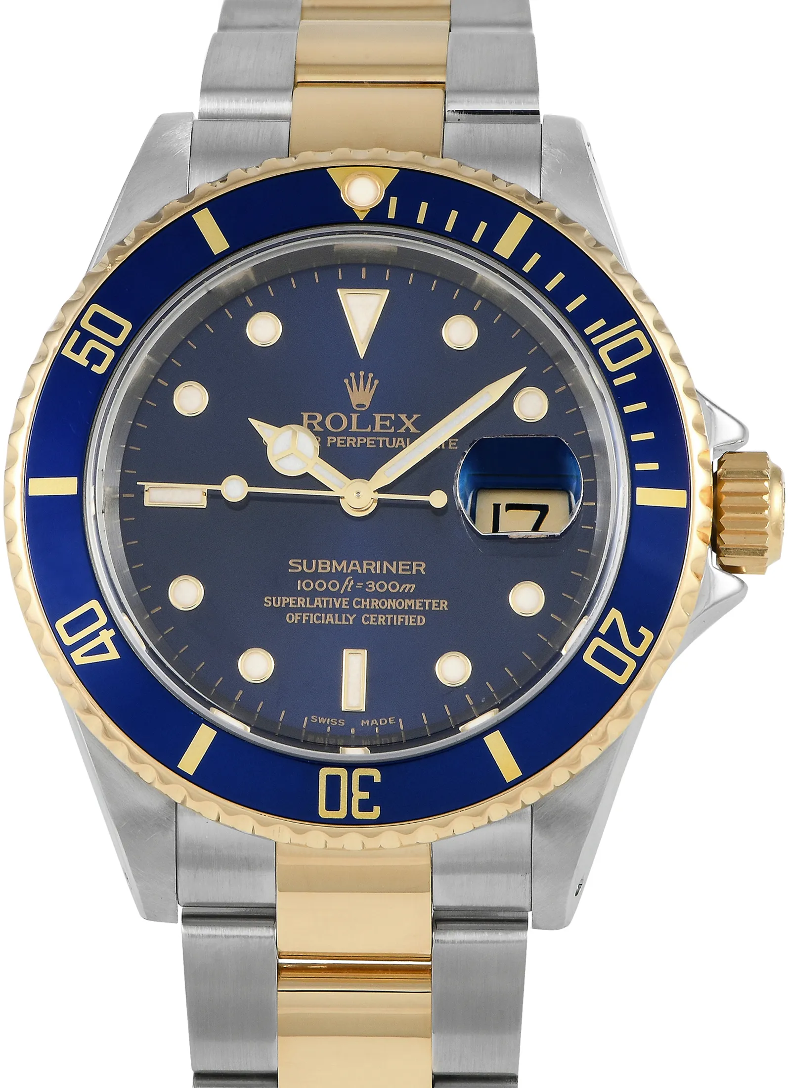 Rolex Submariner 16613 40mm Stainless steel Blue