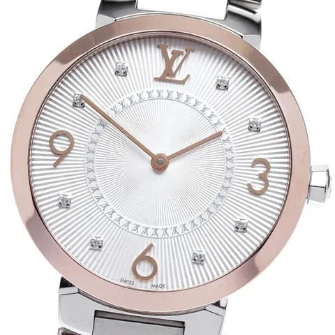 Louis Vuitton Q1H00 33mm Silver