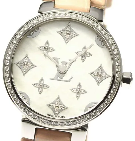 Louis Vuitton QA109 28mm Stainless steel White