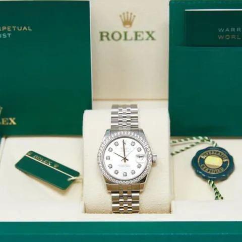 Rolex Datejust 31 178384 31mm White gold Silver