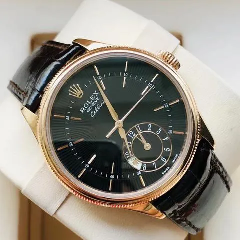 Rolex Cellini 50525 39mm Rose gold Black