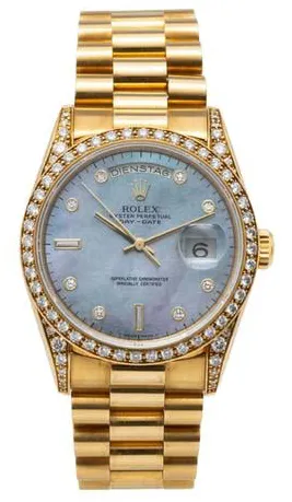 Rolex Day-Date 36 18388 36mm Yellow gold Mother-of-pearl