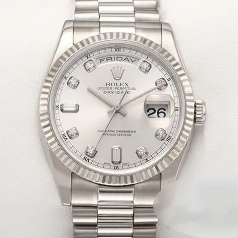 Rolex Day-Date 36 118239 36mm White gold Silver